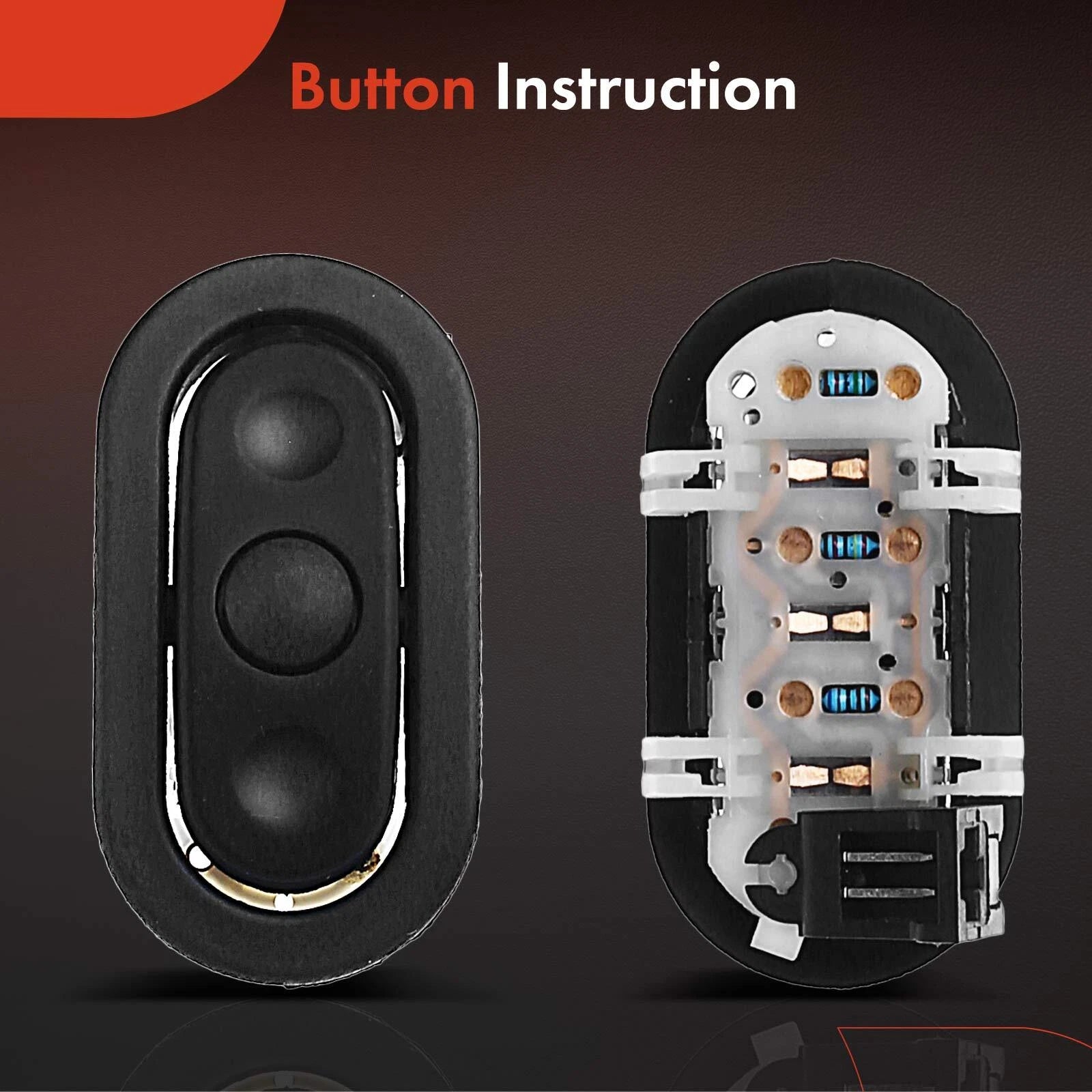 2X Steering Wheel Audio Control Switch for Ram 1500 2500 3500 (2010-2023)