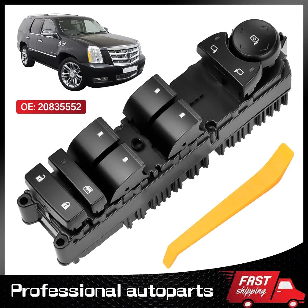 Front Driver Power Window Switch for Chevy Avalanche Silverado Suburban (2007–2014)