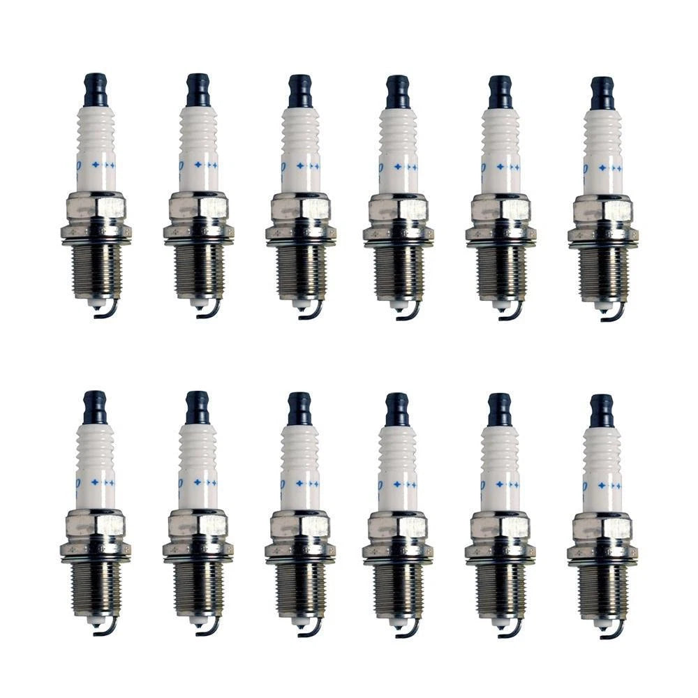 Spark Plug Set of 12 for Denso (Double Platinum, Gap 0.044)