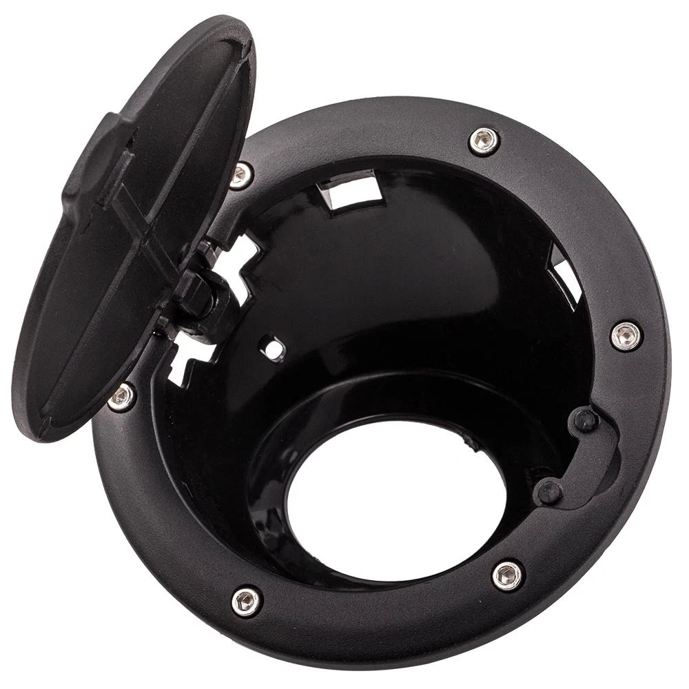 Aluminum Gas Cap Fuel Filler Door Cover for Jeep Wrangler (2007–2017) JK JKU