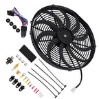16" Electric Cooling Fan 3000CFM with Thermostat Kit for Universal Application