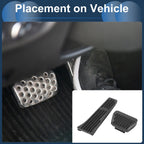 Set Foot Accelerator Pedal Covers for BMW 3 Black Carbon Fiber