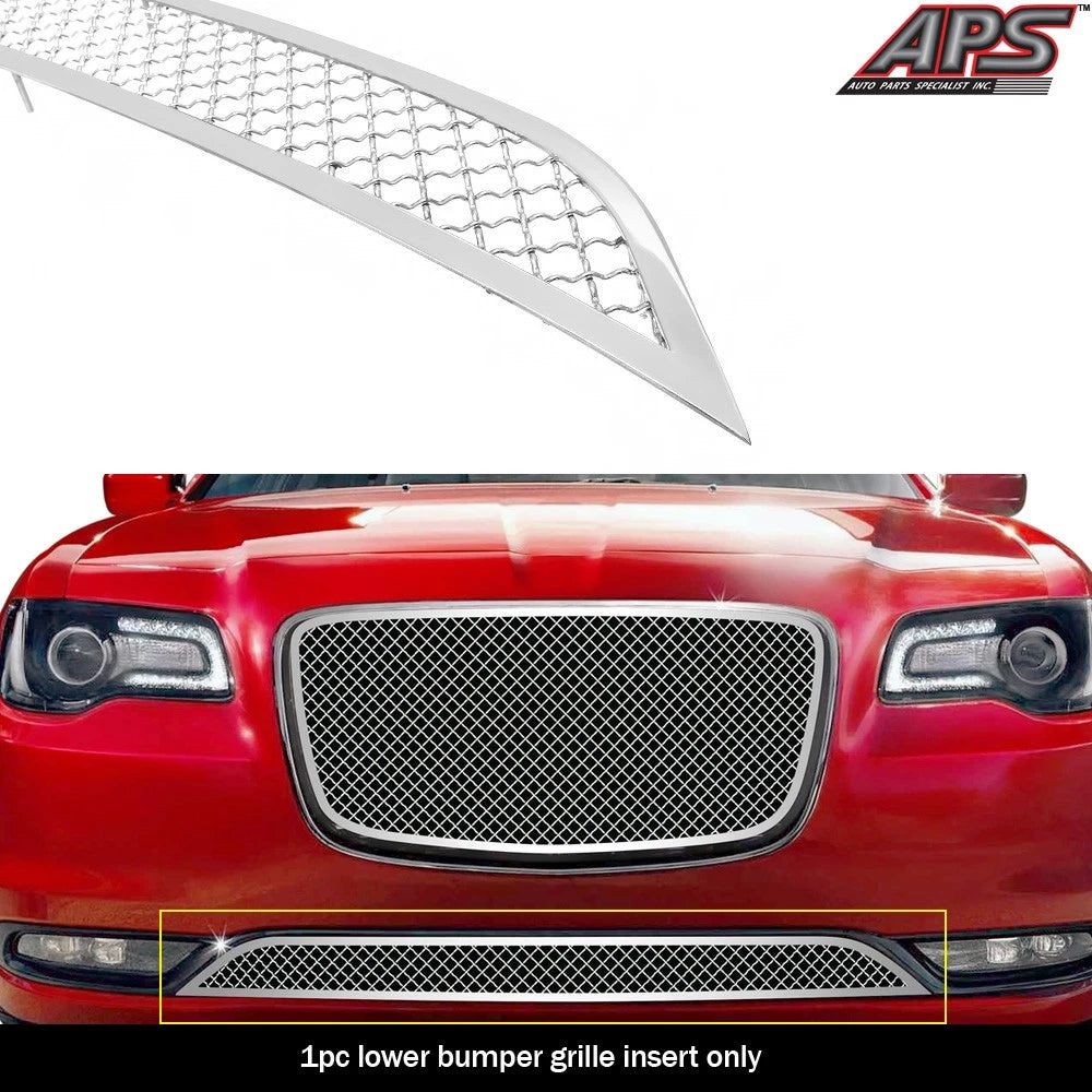Stainless Chrome Mesh Grille for Chrysler 300C (2015-2023)