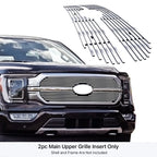 Stainless Chrome Billet Grille Insert for Ford F-150 King Ranch (2021-2023)