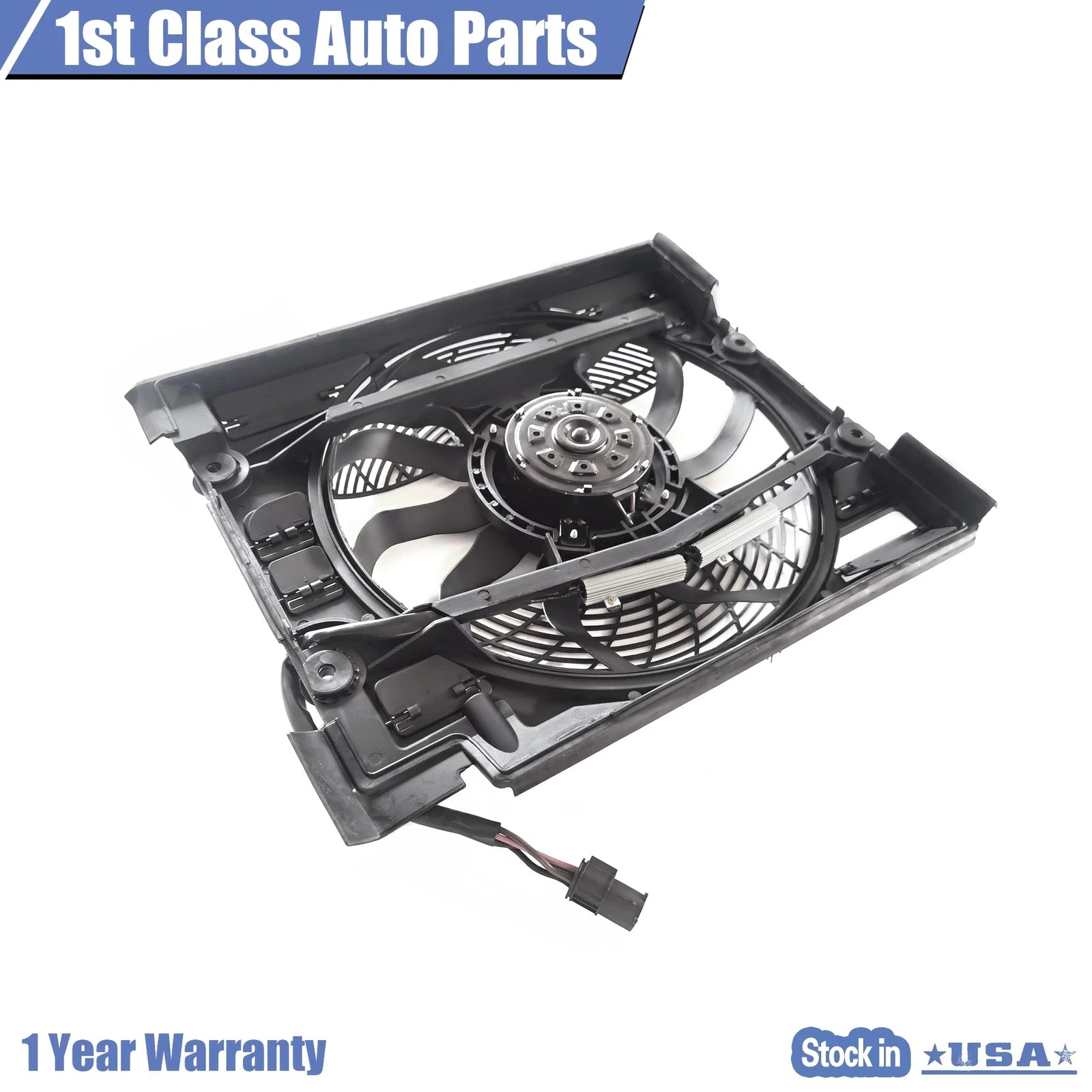 A/C Condenser Cooling Fan Assembly for BMW 740i 740iL 750iL (1995–2001)