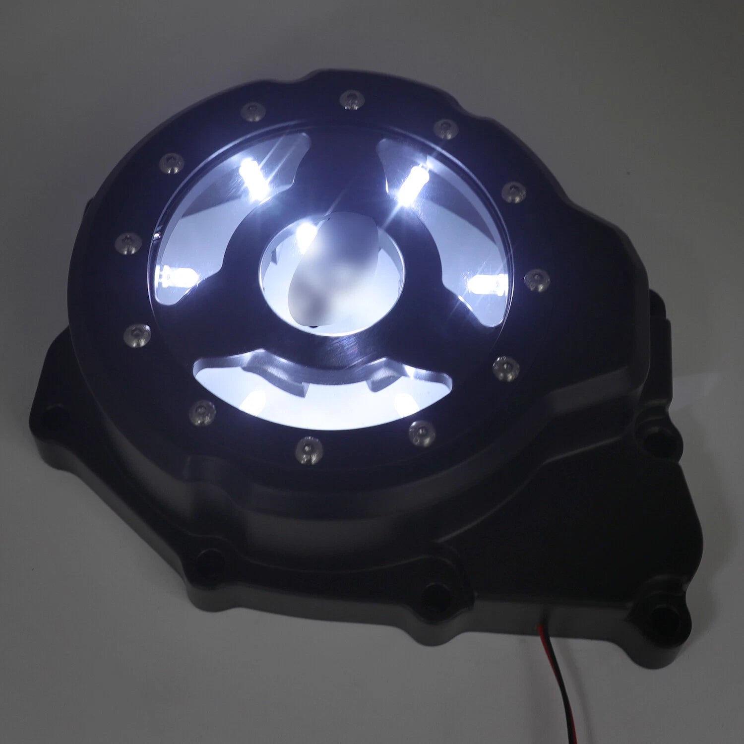 Left Engine Stator Cover w/ White LED for Yamaha YZF-R6 (2006–2014)