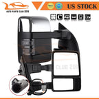 Set of 2 Power Heated Chrome Tow Mirrors for F250 Super Duty (1999–2007)