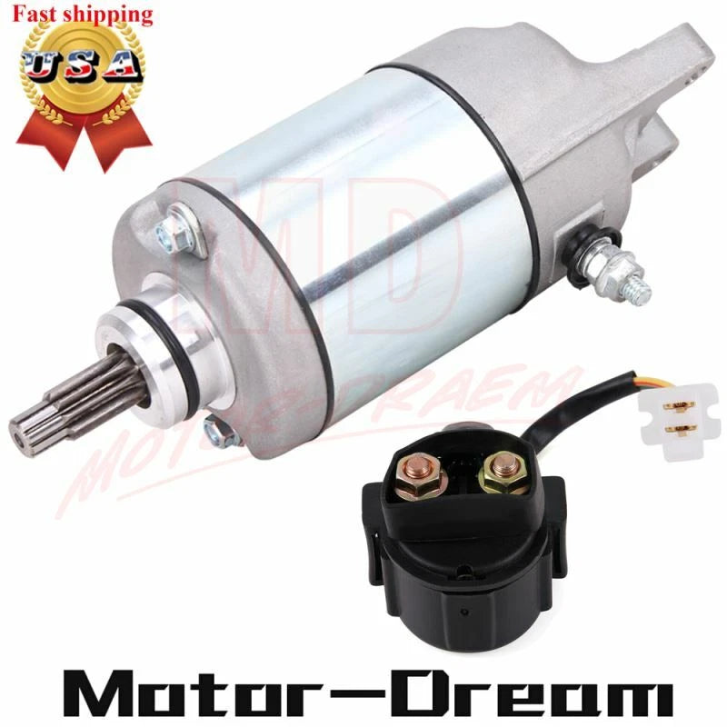 Starter & Relay Solenoid for Honda FourTrax 300 TRX300 TRX300FW (1988–2000)