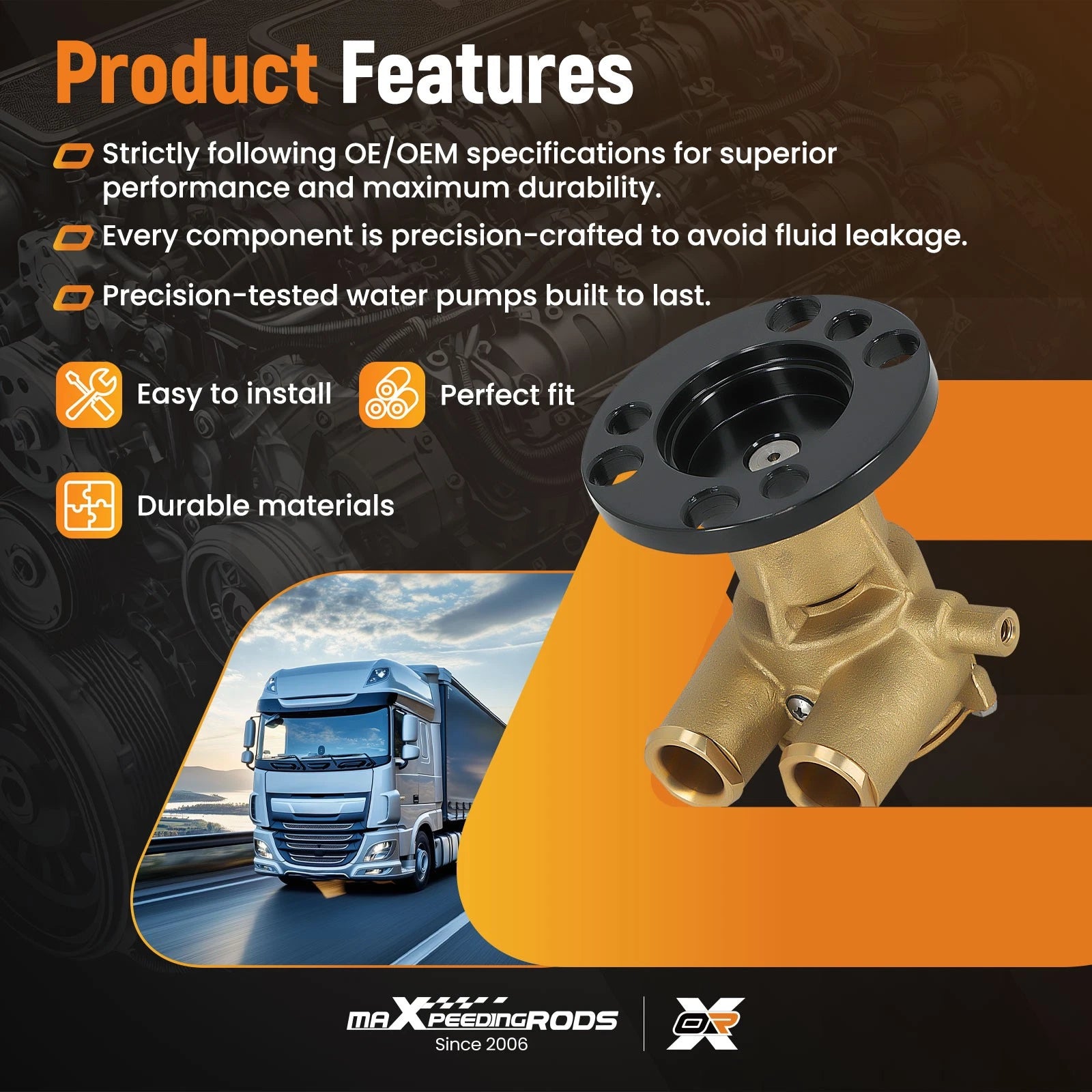 Sea Water Pump for Johnson Pleasurecraft F6B-9 (1990–1990)