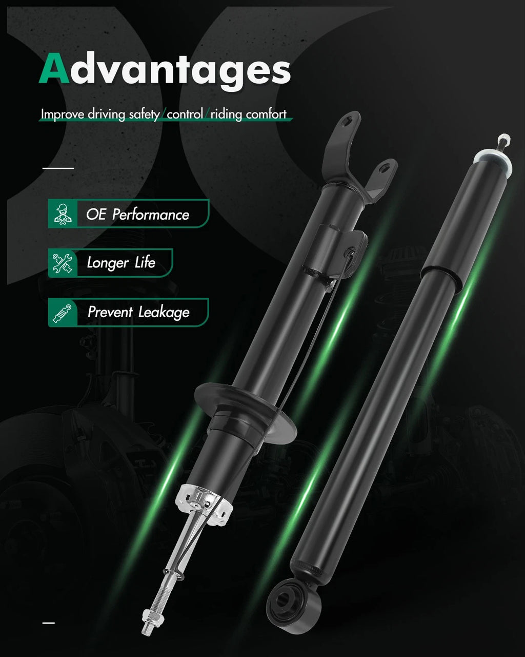 Full Set Struts Shocks for Dodge Charger Chrysler 300 RWD (2011–2020)