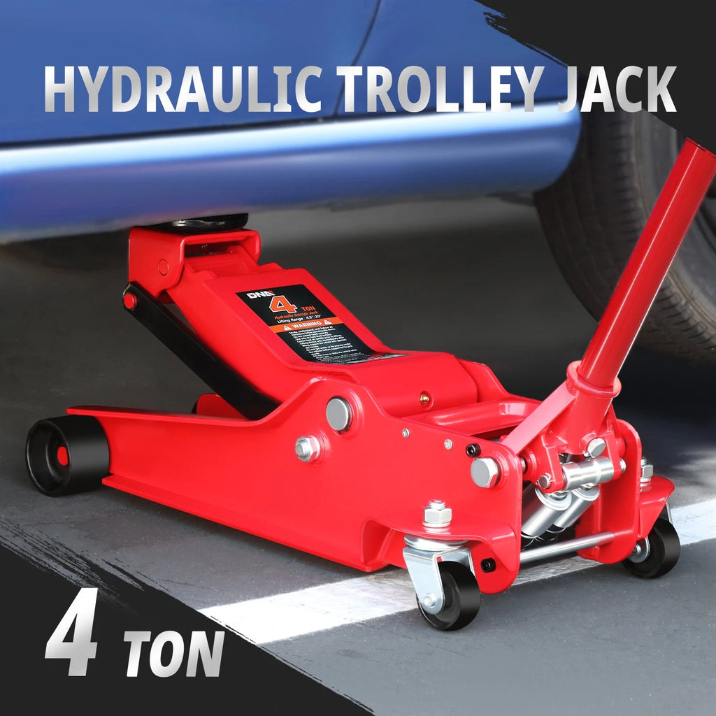 4 Ton Hydraulic Floor Jack for Car Van (8000 lb, 4.5-20" Lift)