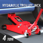 4 Ton Hydraulic Floor Jack for Car Van (8000 lb, 4.5-20" Lift)