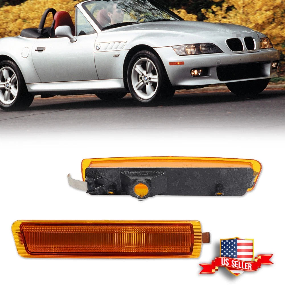 Amber Lens Side Marker Lights for BMW Z3 M Coupe Roadster (1996–2002)