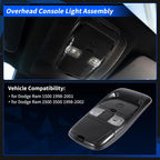 Carbon Fiber Overhead Console Light Assembly for Dodge Ram 1500 (2019–2023) No.SN96TL2AA