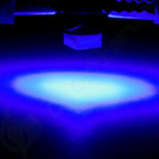 Set of 4 T4.7 Neo Wedge LED Blue 12mm 12V 5050 1SMD Light Bulbs