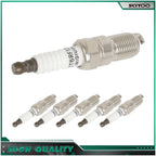 Set of 6 Iridium Spark Plugs for Ford Fusion (2010–2012), Mazda 6 (2003–2008)