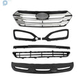 Set of 5 Front Grille Fog Light Bezels for Hyundai Santa Fe Sport (2013–2016)