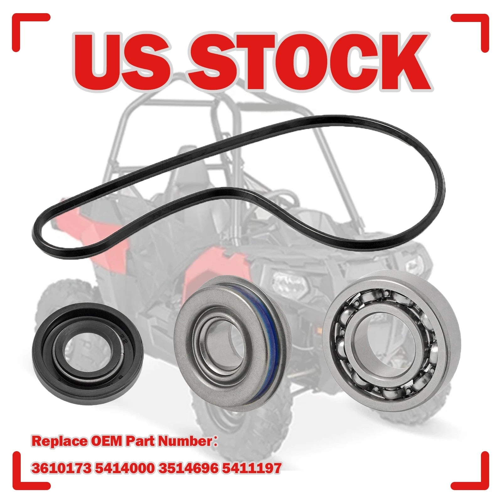 Water Pump Seal Rebuild Kit for Polaris Ranger 570 500 Crew SP XP (2015–2023)