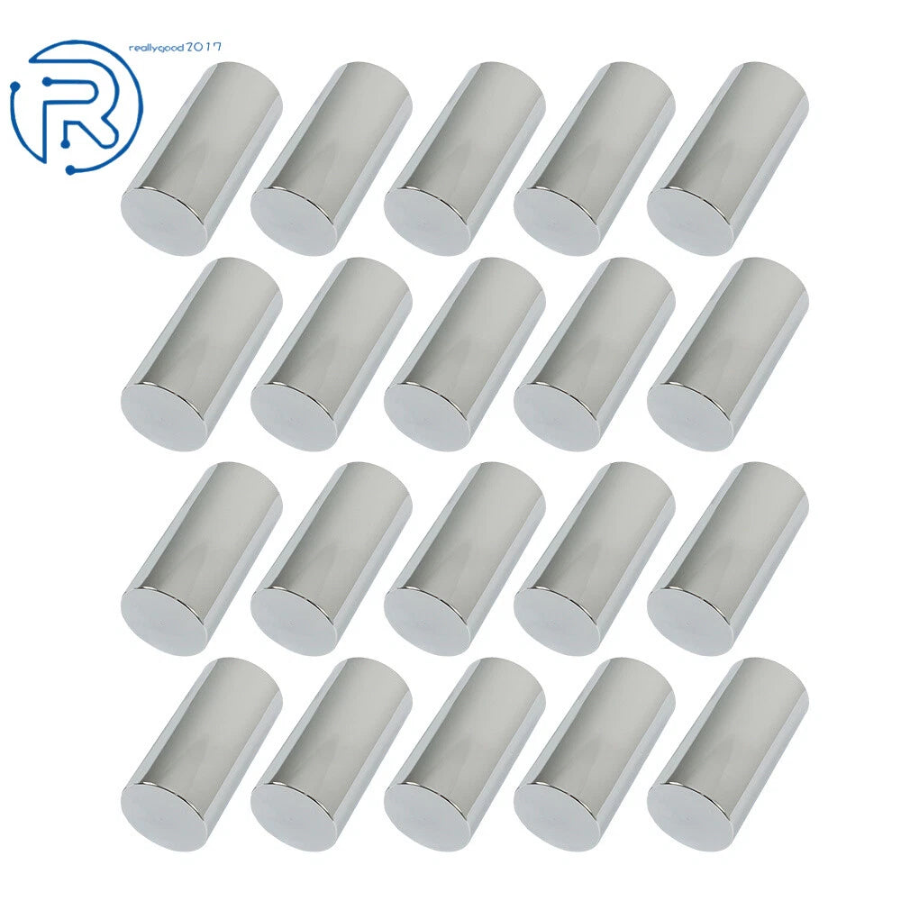 Set of 4 Lug Nut Covers for Truck (33mm Screw-On Flat Top)