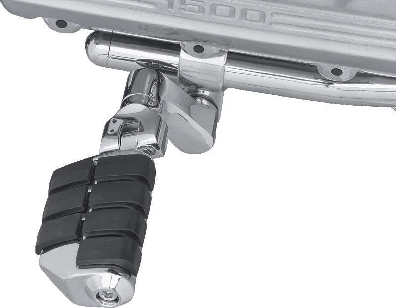 Kuryakyn Dually ISO Offset Highway Pegs with 1-inch Clamps for Motorcycles