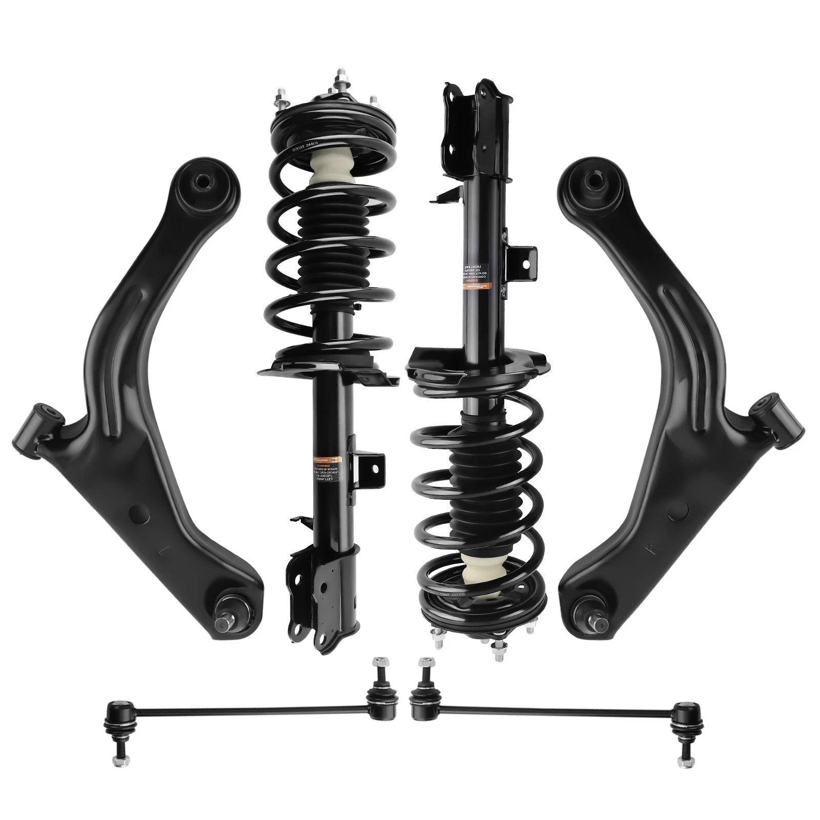 Front Struts w/ Coil Spring Control Arms Sway Bar for Ford Escape Mariner (2005–2011)