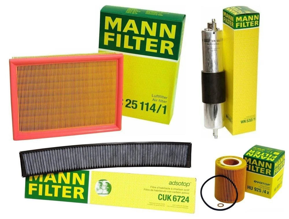 Mann Oil Air Carbon Cabin Fuel Filter Kit for Benz W203 C209 C230 C240 C320 CLK (2000–2007)