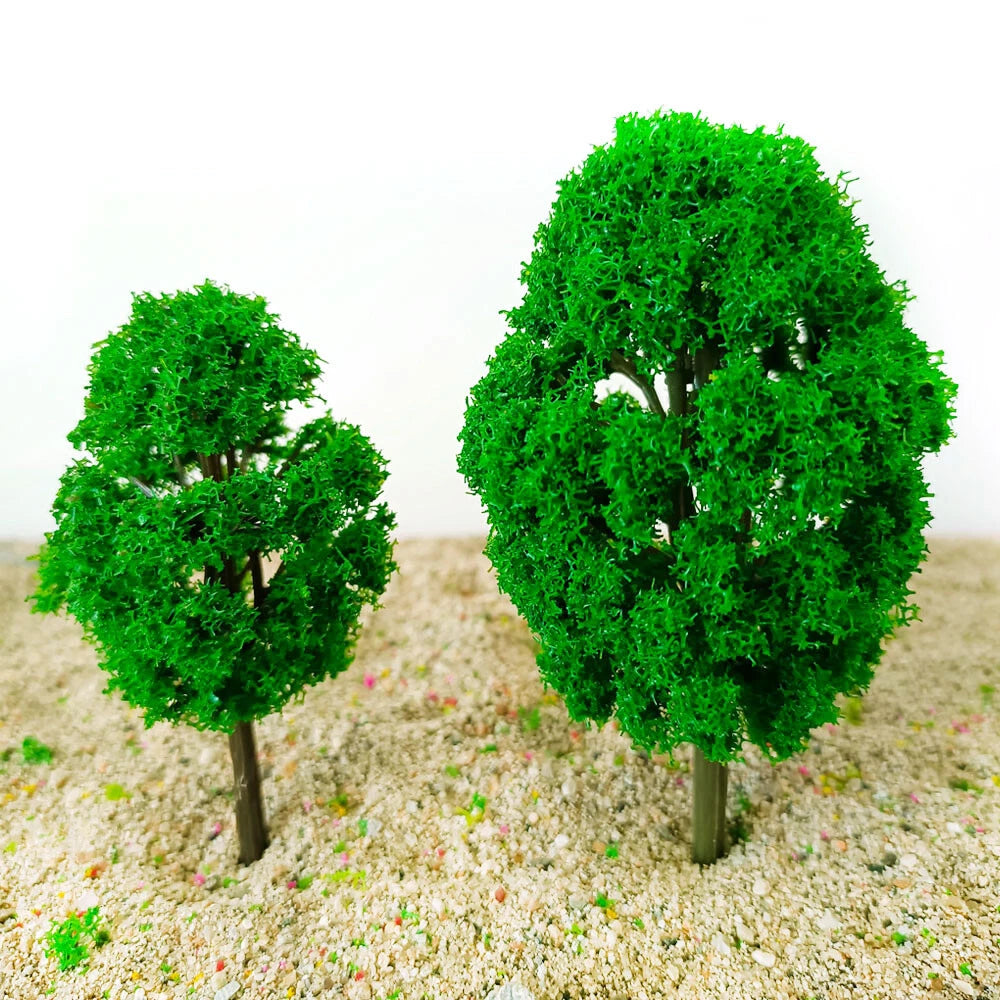 20pcs Mixed Model Trees for Train Railroad Scenery (HO N Scale)