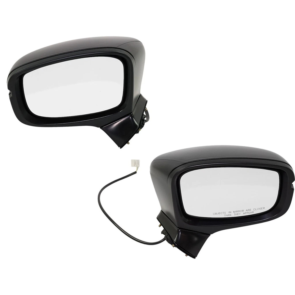 Set of 2 Power Mirrors for Honda Odyssey (2018–2022) Manual Fold Textured Black