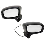 Set of 2 Power Mirrors for Honda Odyssey (2018–2022) Manual Fold Textured Black