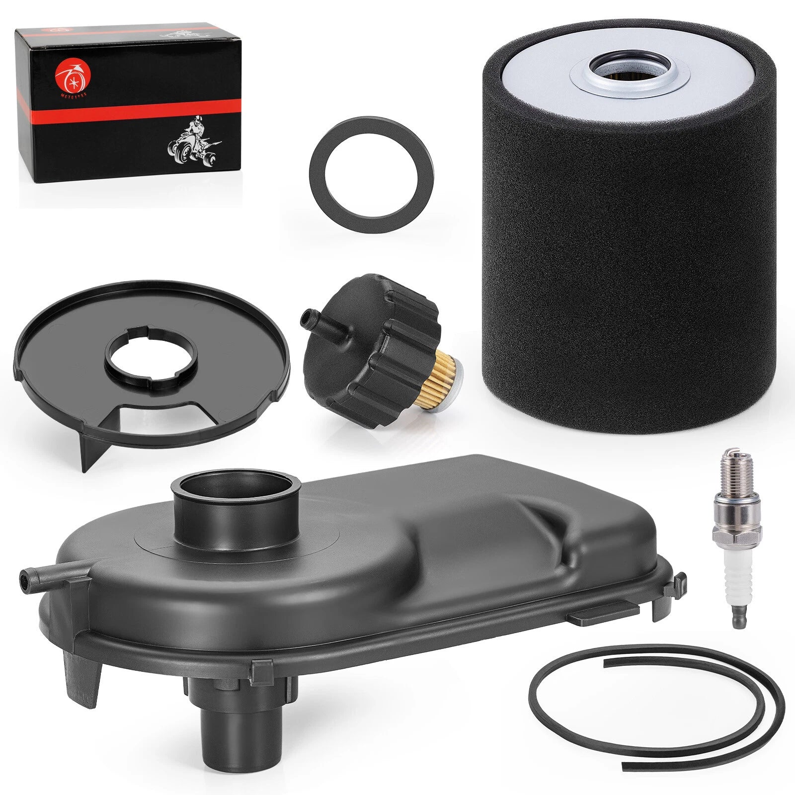 Air Box Cleaner Cover Kit with Fuel Filter for Yamaha Golf Cart G2-G11