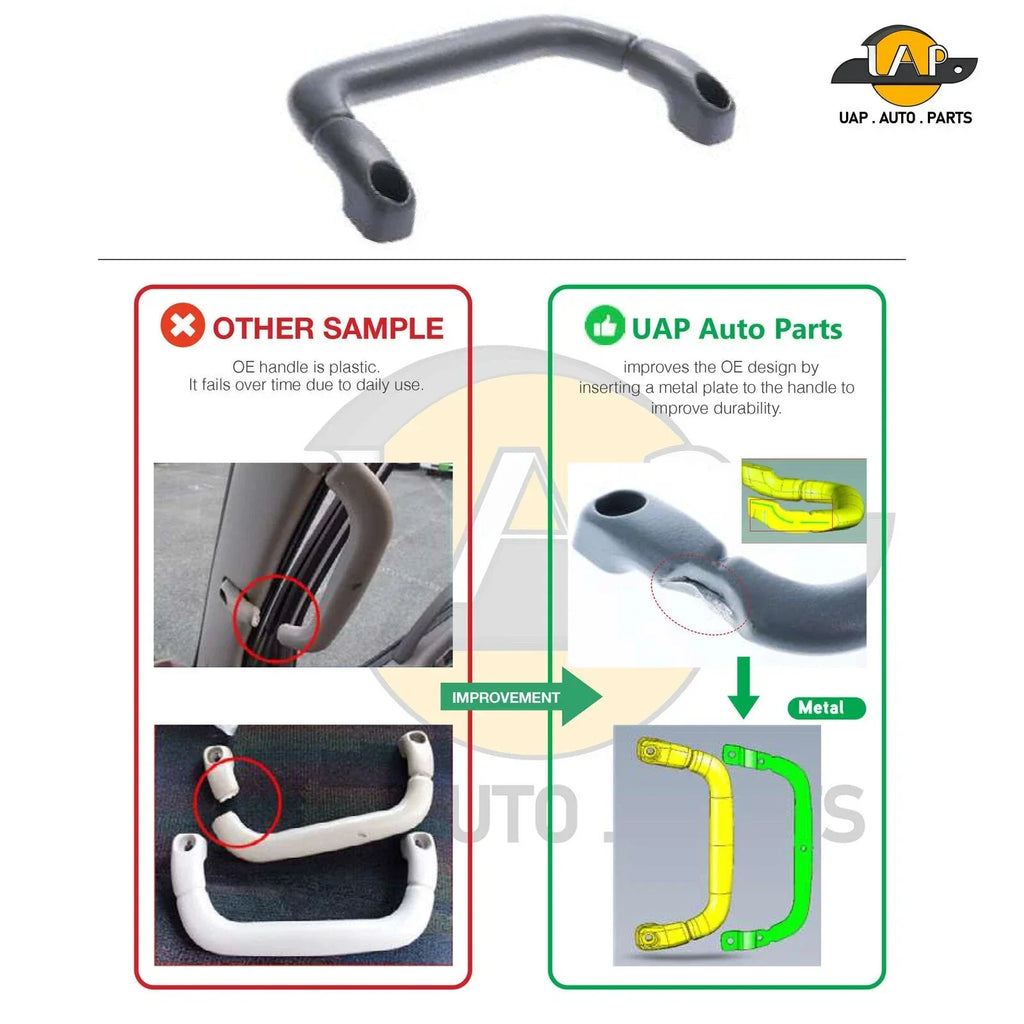 2 x LH+RH Textured Grey Grab Handle for Mitsubishi Fuso Canter (1995–2005)