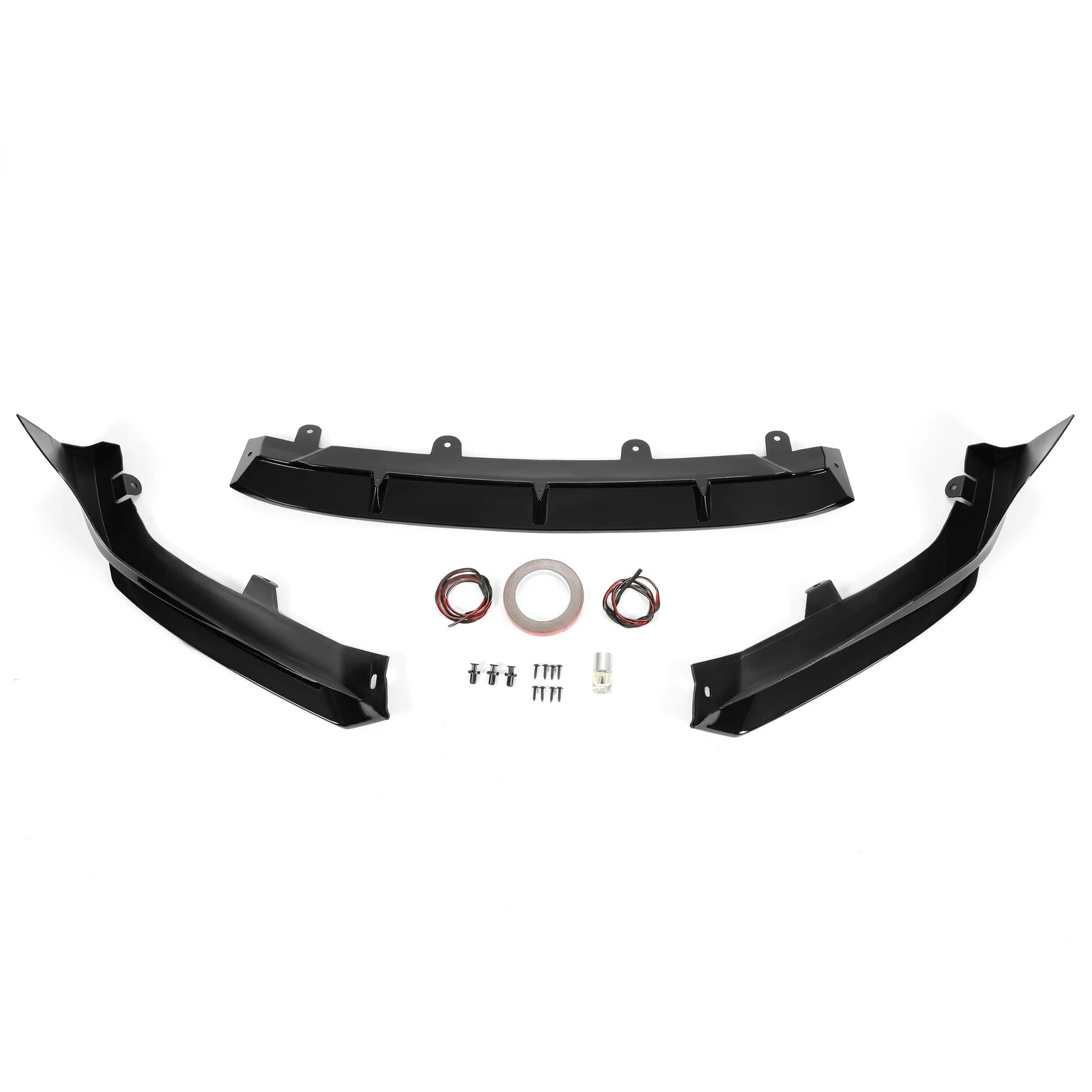 Front Bumper Lip Splitter YF Style Glossy Black for Honda Accord (2018–2020)