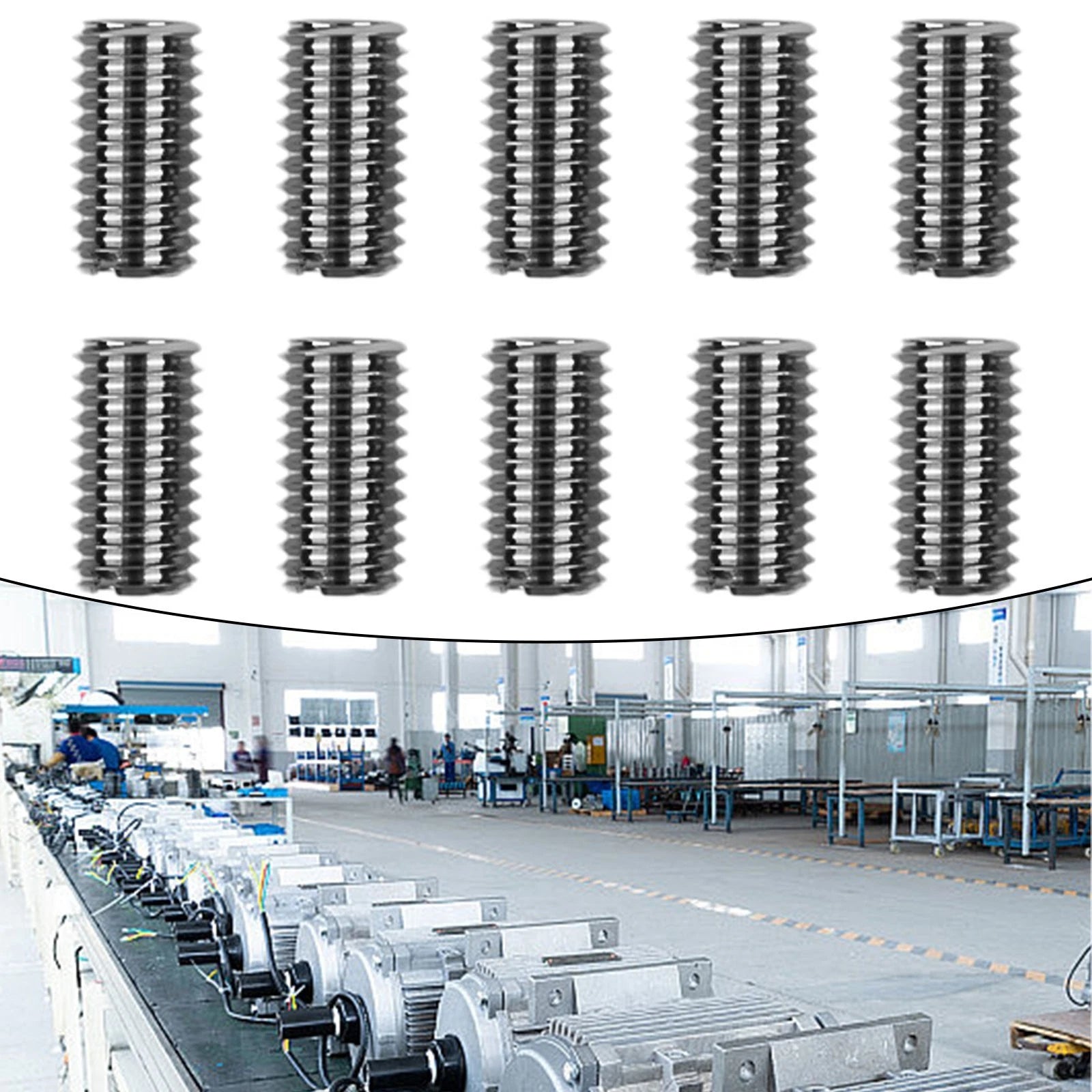 10pcs M8x1.25 Thread Inserts for Male Female Nuts