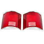 Left & Right Tail Light Lens for Chevrolet C10 C20 C30 Suburban Jimmy (1973-1991)