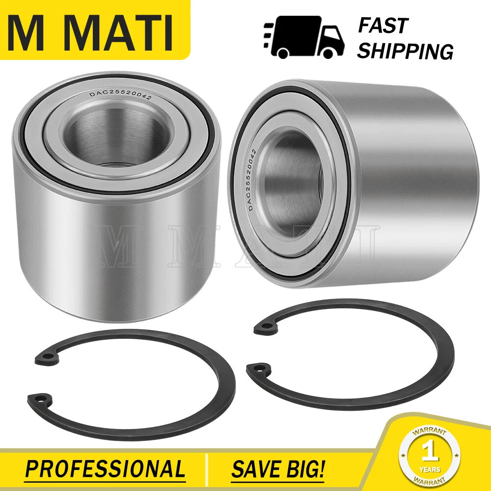 2X Rear Brake Hub Wheel Bearings for Kawasaki Brute Force 650 750 TERYX 750 (2003–2020)
