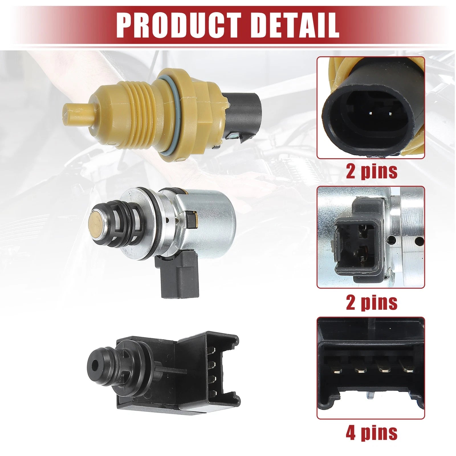 Transmission Shift Solenoid Kit for Dodge Ram (No. 04800879) Set of 1