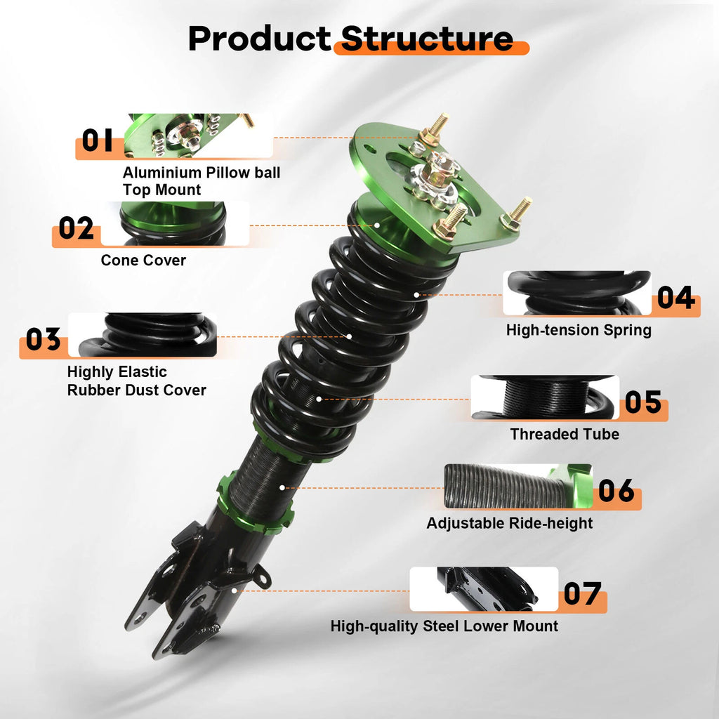 Coilovers for Dodge Neon SRT-4 (2003-2005) Adjustable Height Full Set