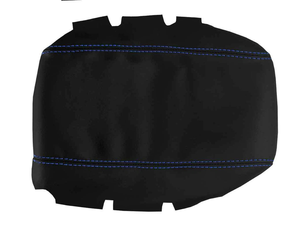 Leather Console Lid Armrest Cover for Nissan 300ZX Z32 (1990–1996) Blue Stitch
