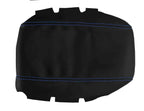 Leather Console Lid Armrest Cover for Nissan 300ZX Z32 (1990–1996) Blue Stitch