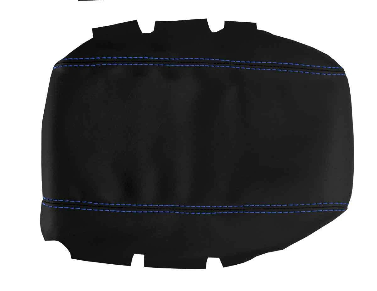 Leather Console Lid Armrest Cover for Nissan 300ZX Z32 (1990–1996) Blue Stitch