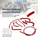 Silicone Radiator Coolant Hose Kit for Suzuki GSX-S750/Z (2017–2025) Red
