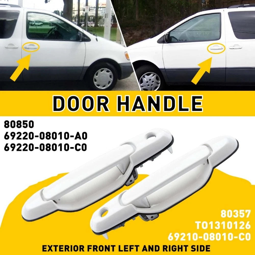 Front Left Right Outside Door Handles for 1998-2003 Toyota Sienna