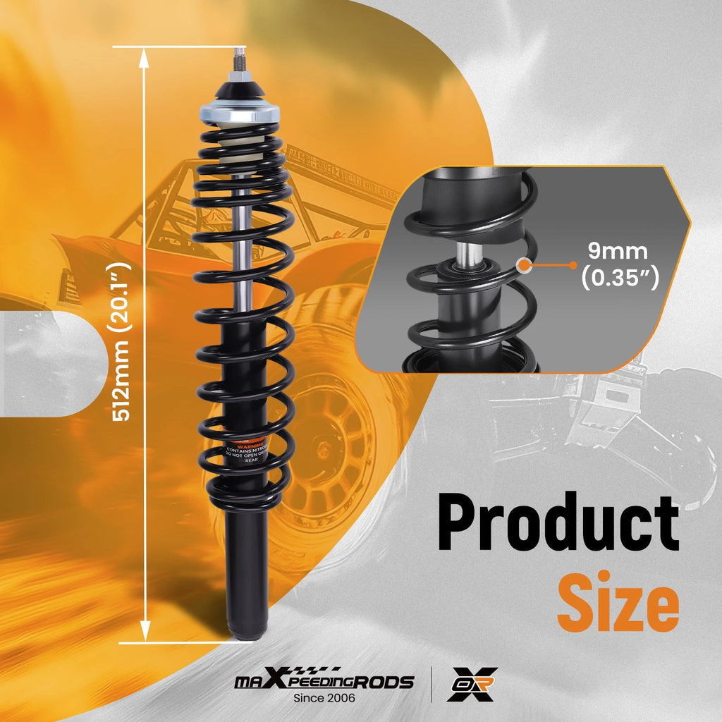 Set of 4 Shocks Strut Absorber Kit for Polaris Sportsman 570 (2014–2017)
