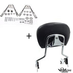 Chrome Gear Skull Backrest Sissy Bar Docking for Harley Touring FLHR (1997–2008)