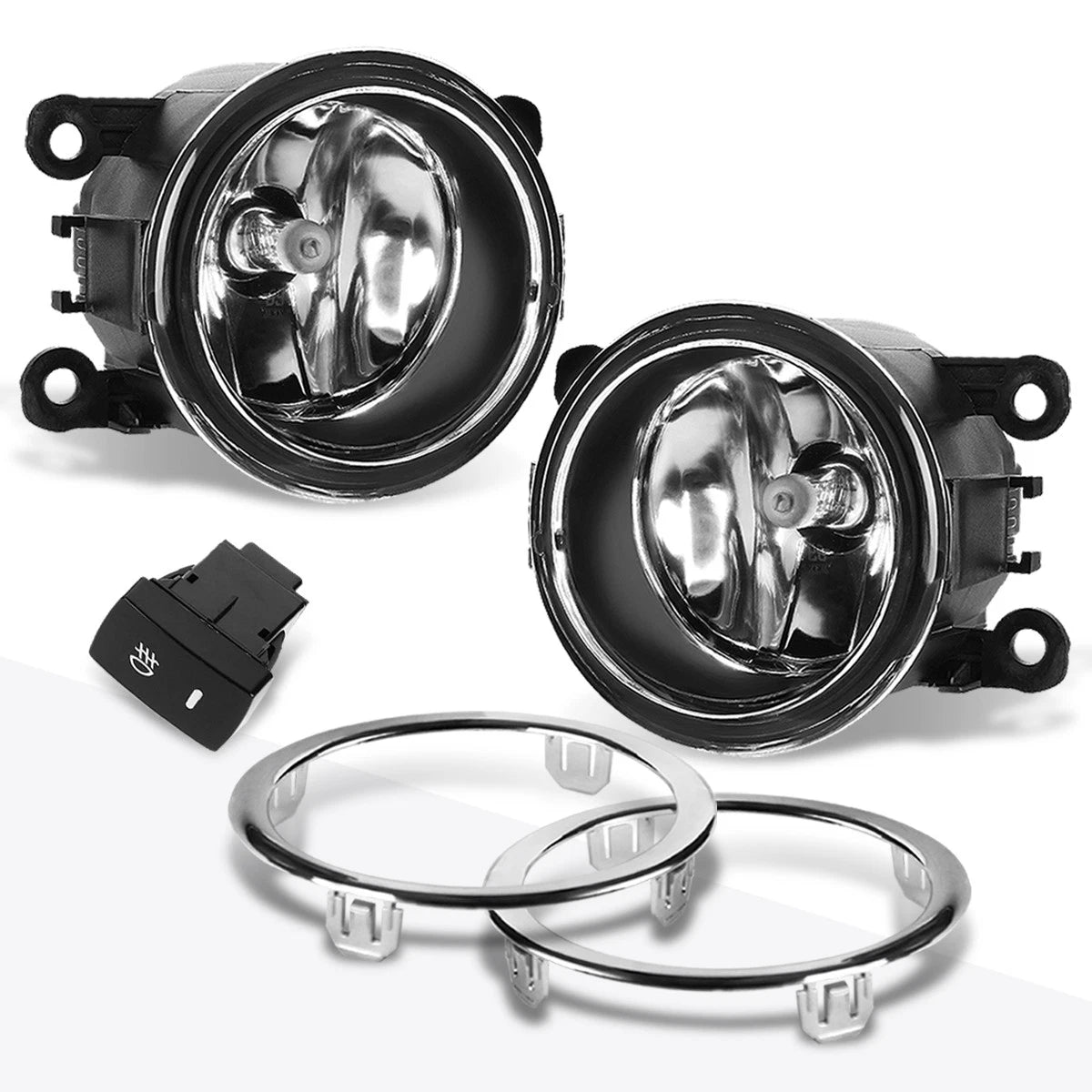 Clear Lens Fog Lights with Switch for Honda Pilot (2012–2015)