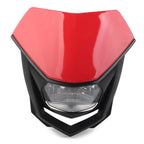 1 Pcs Red Universal Headlight for Supermoto Dirt Bike (Universal)