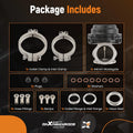 44mm External Wastegate & 50mm Blow Off Valve Combo for Turbo Vehicles