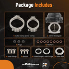 44mm External Wastegate & 50mm Blow Off Valve Combo for Turbo Vehicles