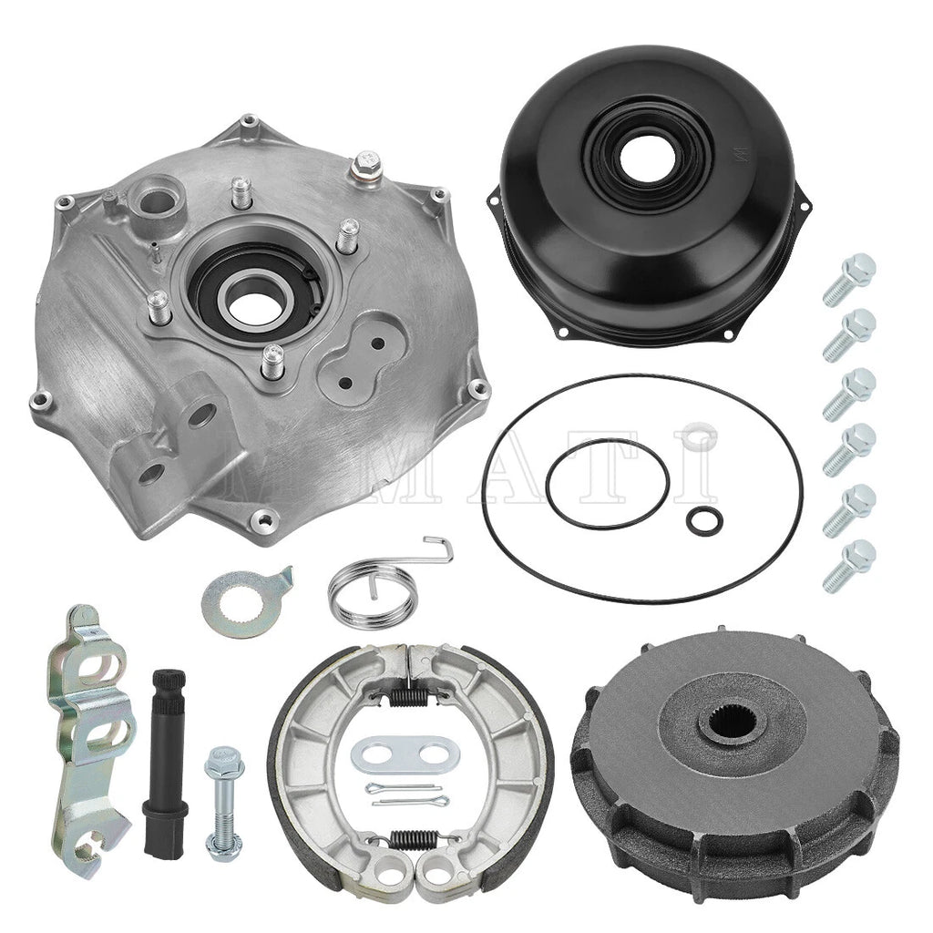 Rear Brake Drum Hub Plate Cover Kit for Honda Foreman 500 TRX500 (2005–2014)
