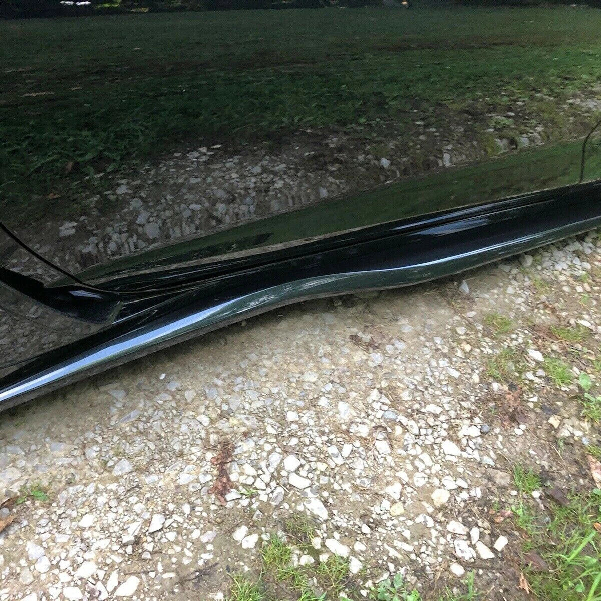 Set of 2 Side Skirts for Chevrolet Corvette C7 (2014-2019) Gloss Black